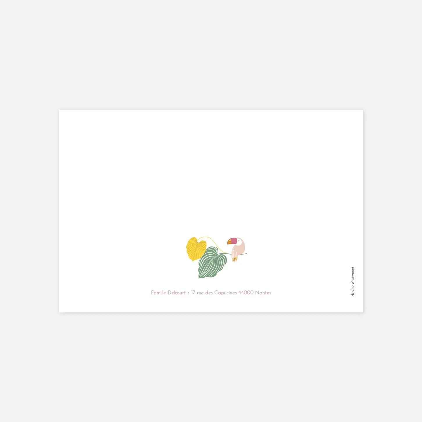 Carte de correspondance Jardin tropical