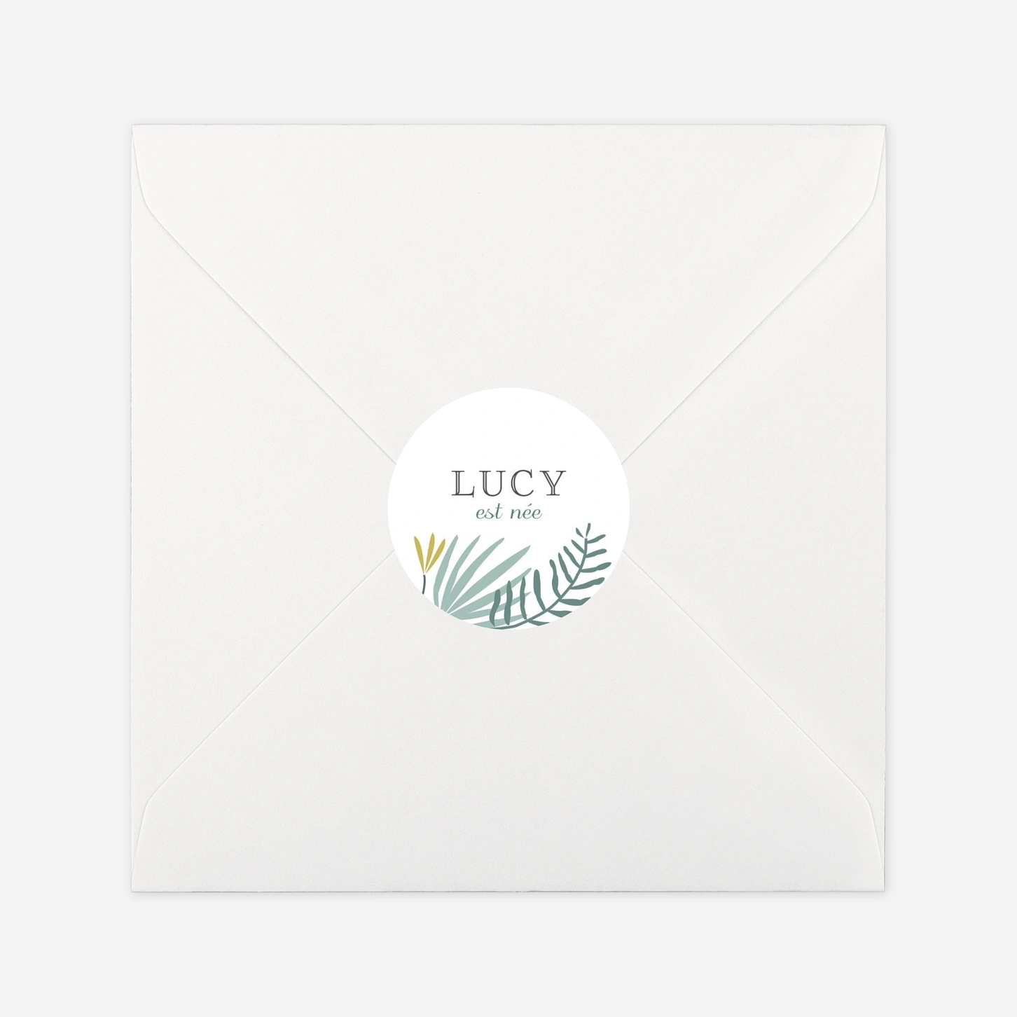 Stickers naissance Jardin tropical