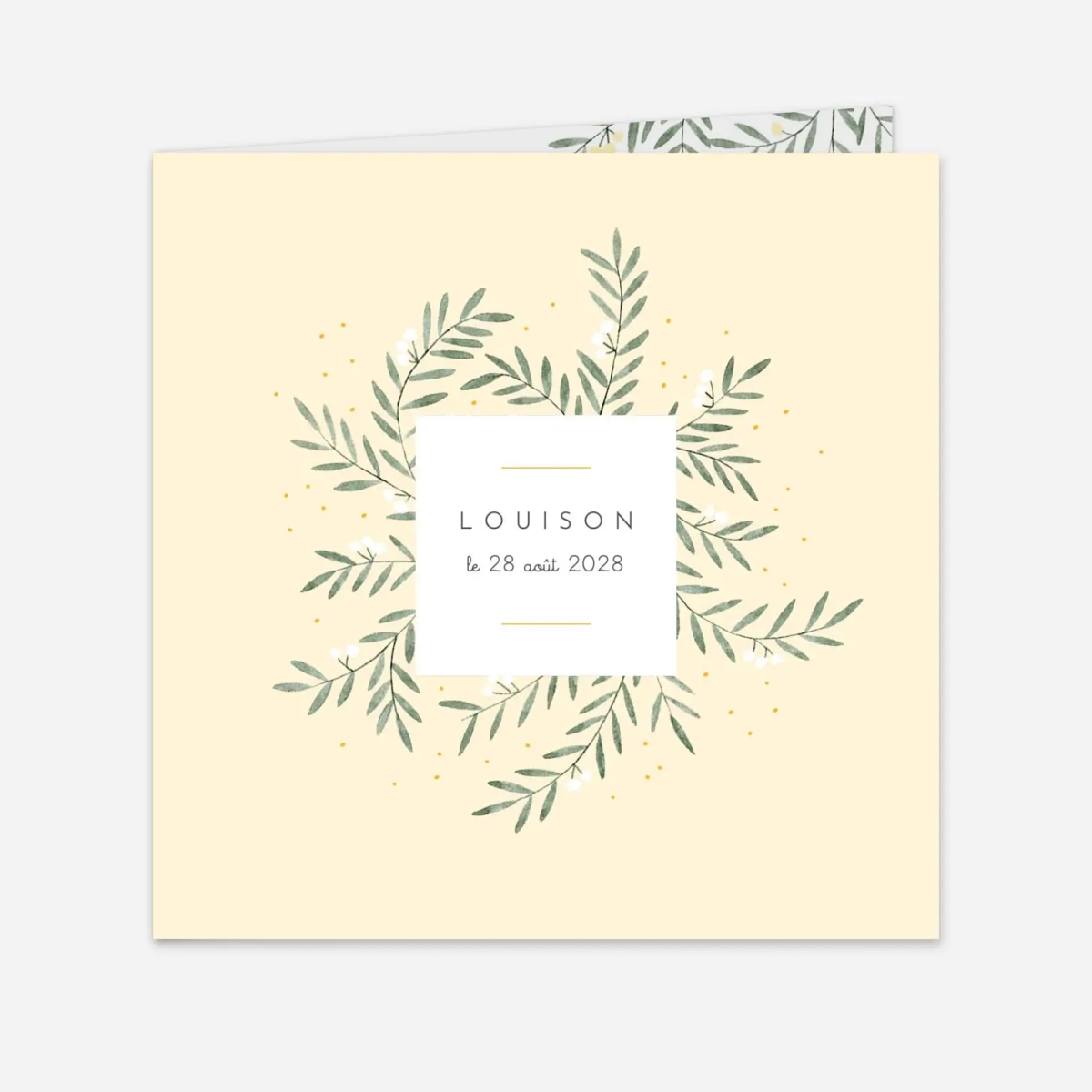 Faire-part naissance Jolies brindilles