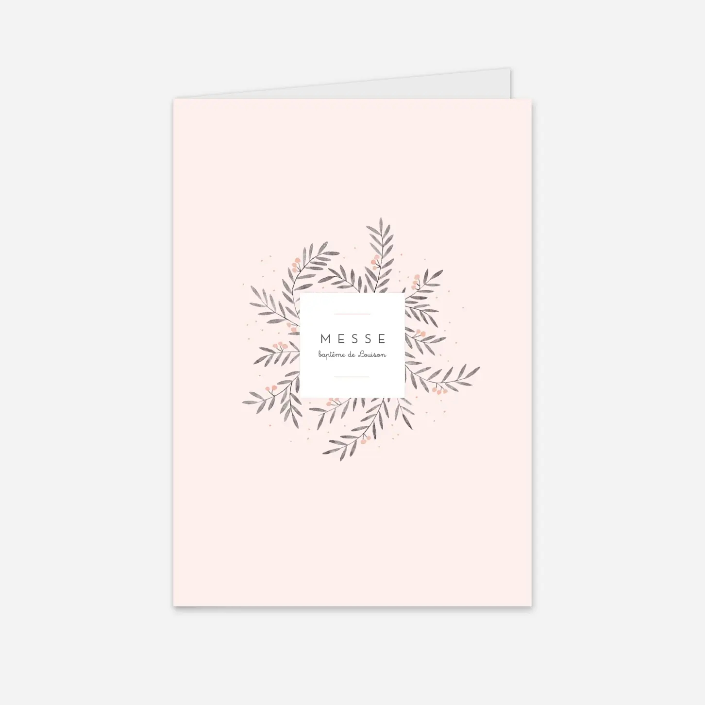 Livret de messe baptême Jolies brindilles