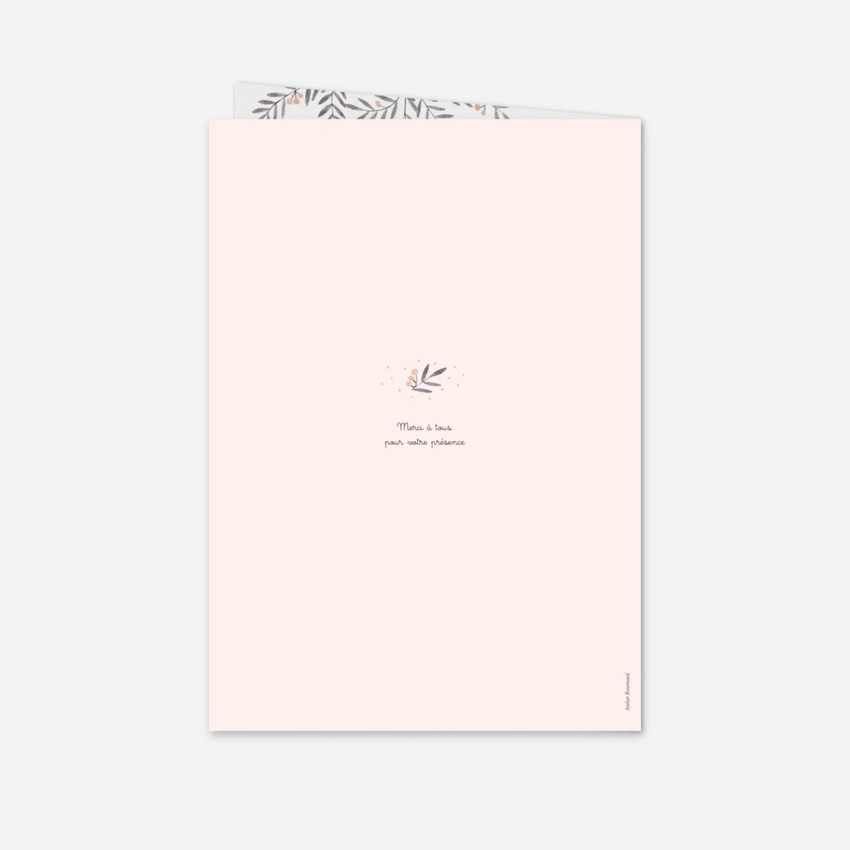 Livret de messe baptême Jolies brindilles