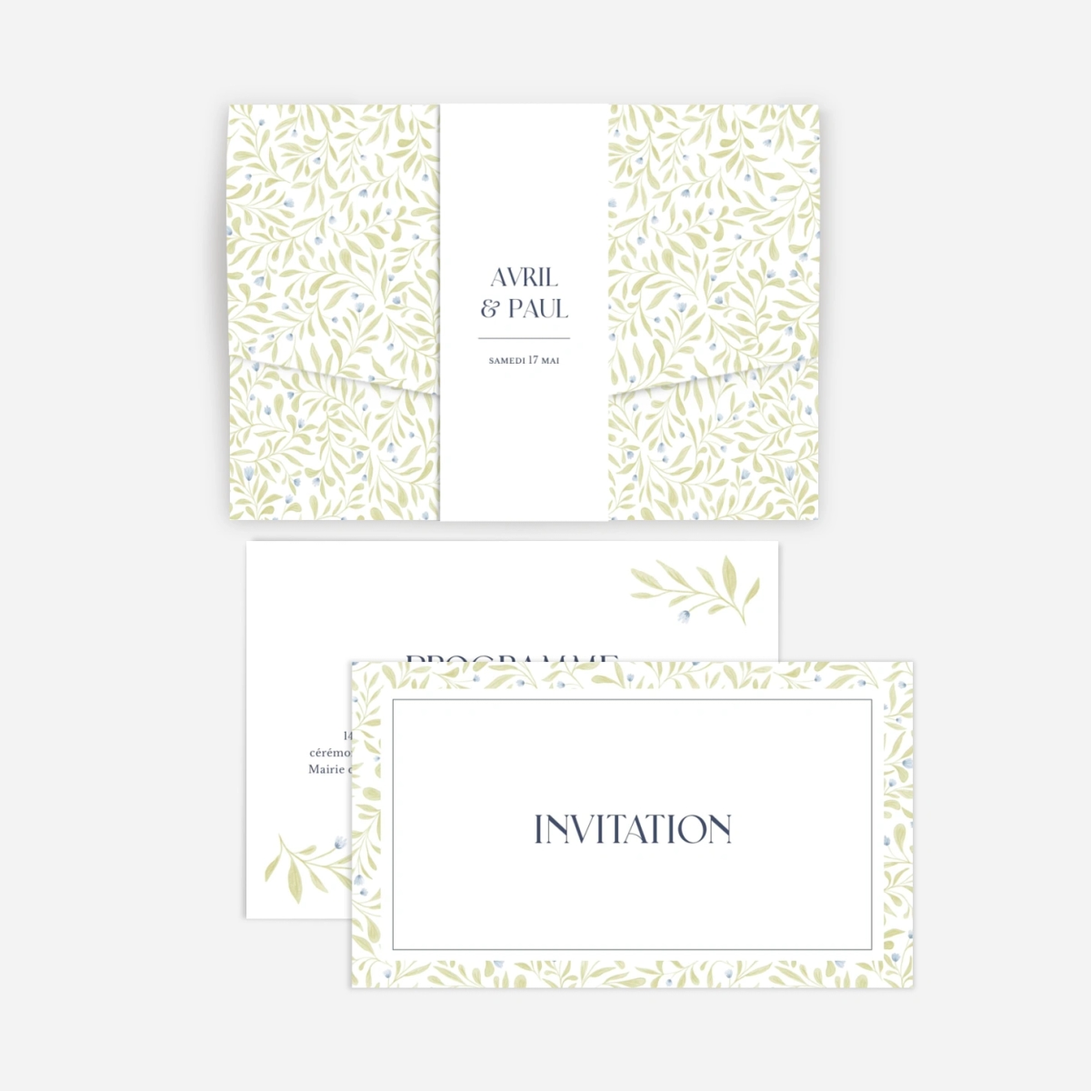 Faire-part mariage Jardin d'amour