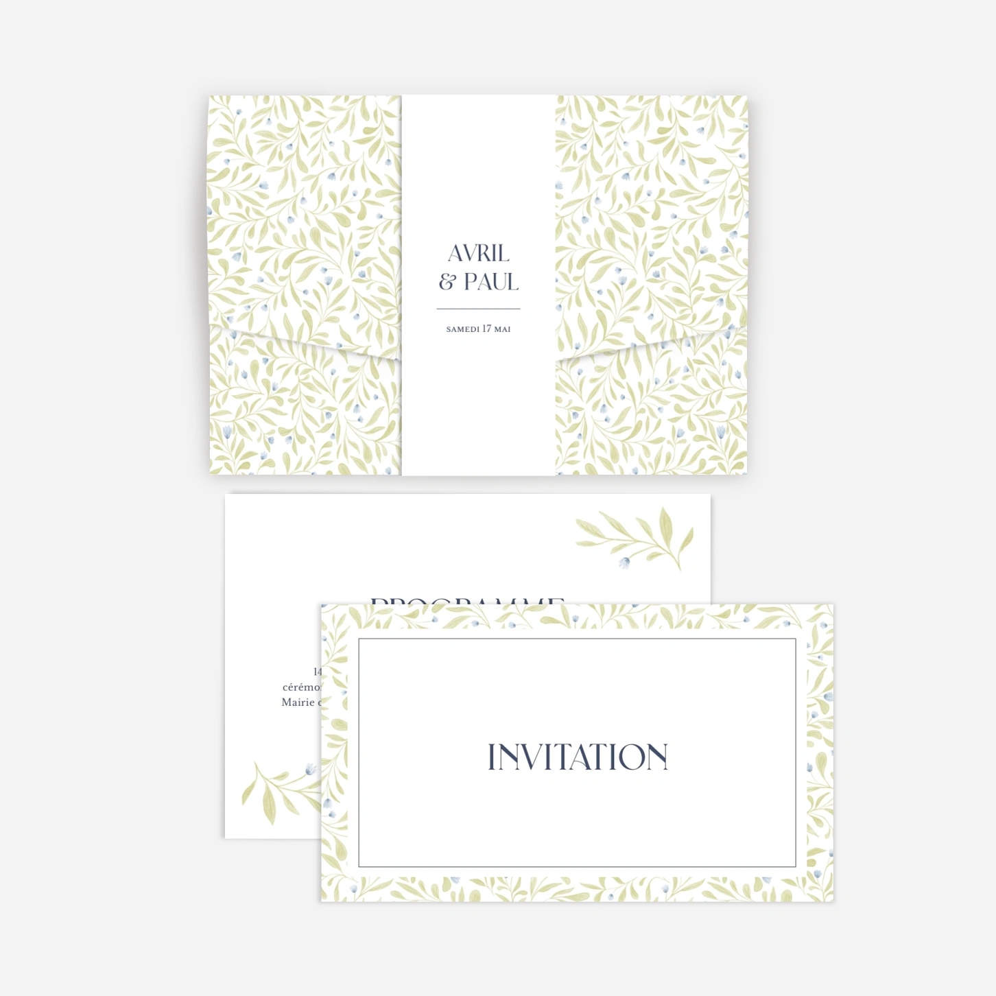 Faire-part mariage Jardin d'amour