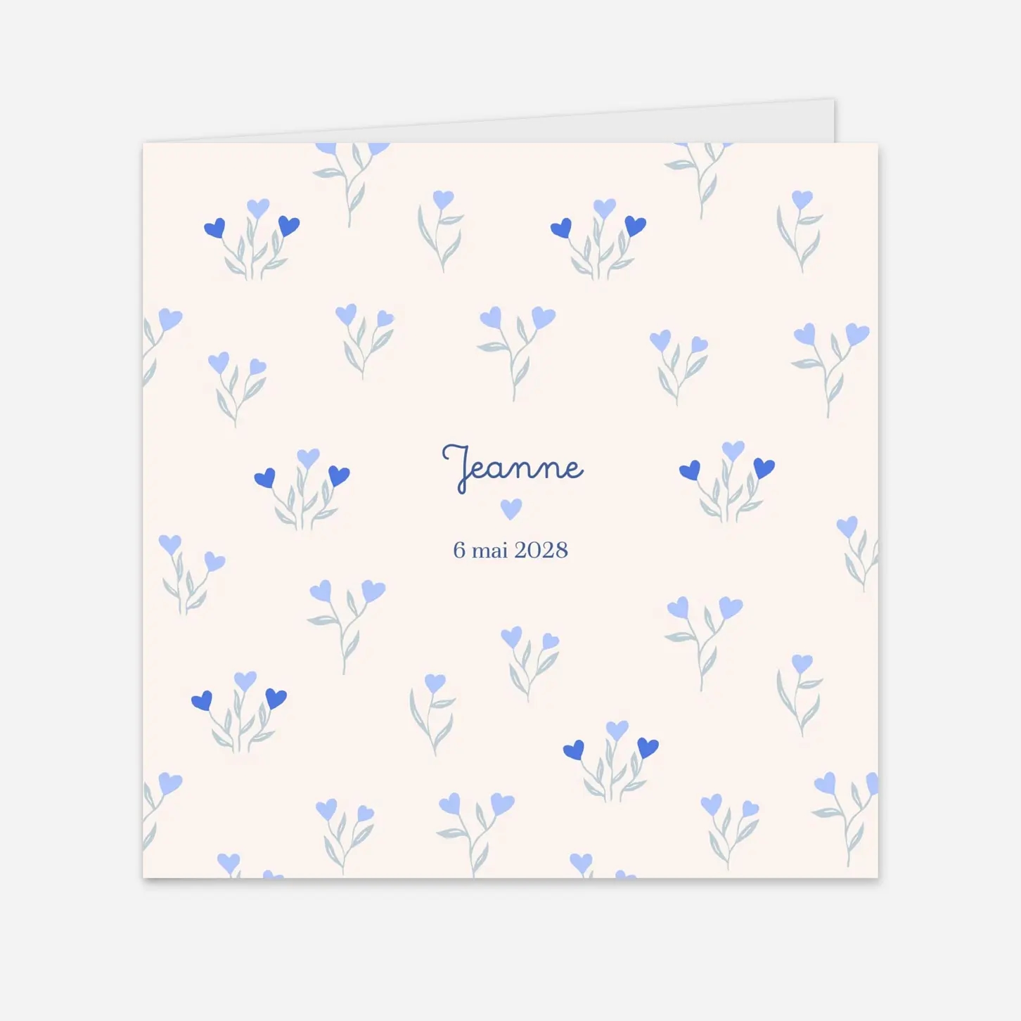 Faire-part naissance Jardin de floeurs