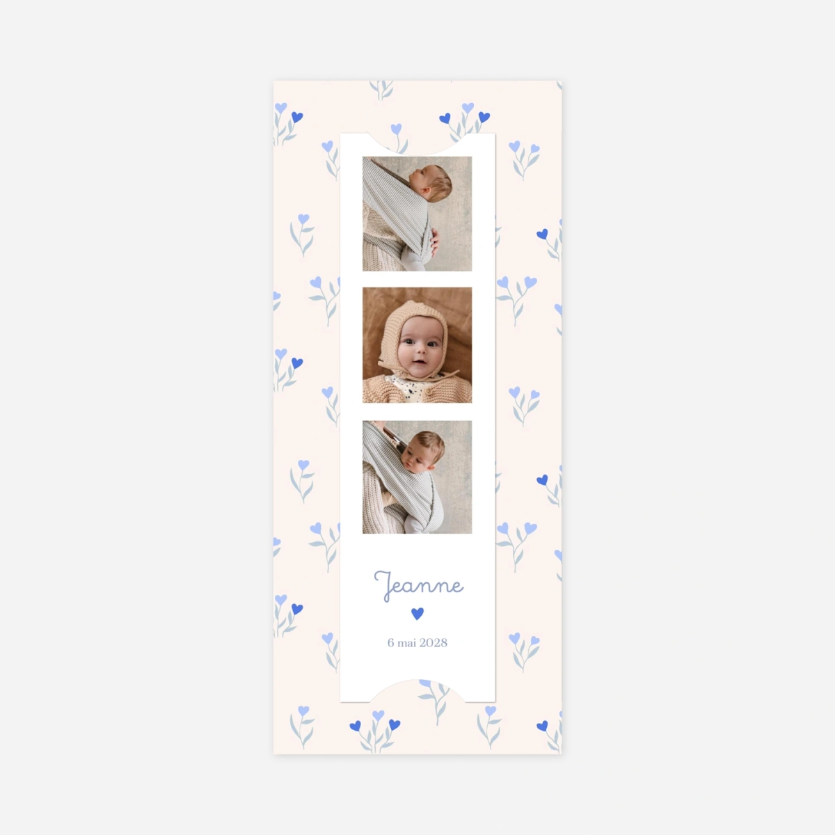 Faire-part naissance Jardin de floeurs