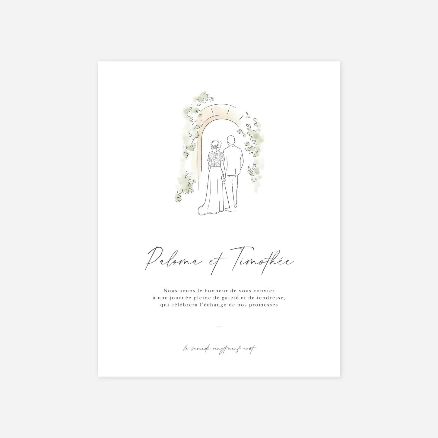 Faire-part mariage Jour de noces