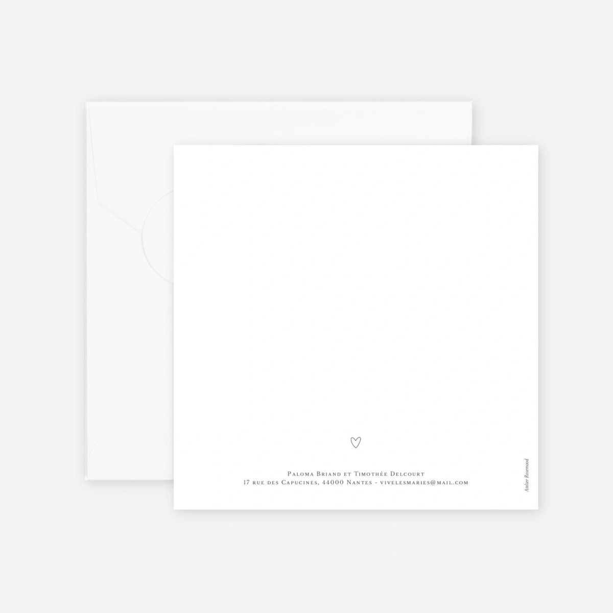 Faire-part mariage Jour de noces