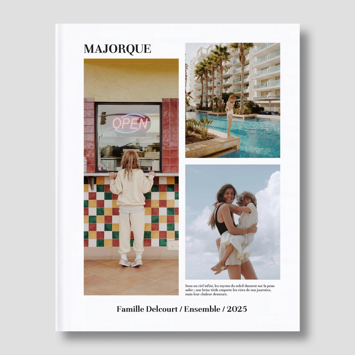 Album photo rigide Jours dorés