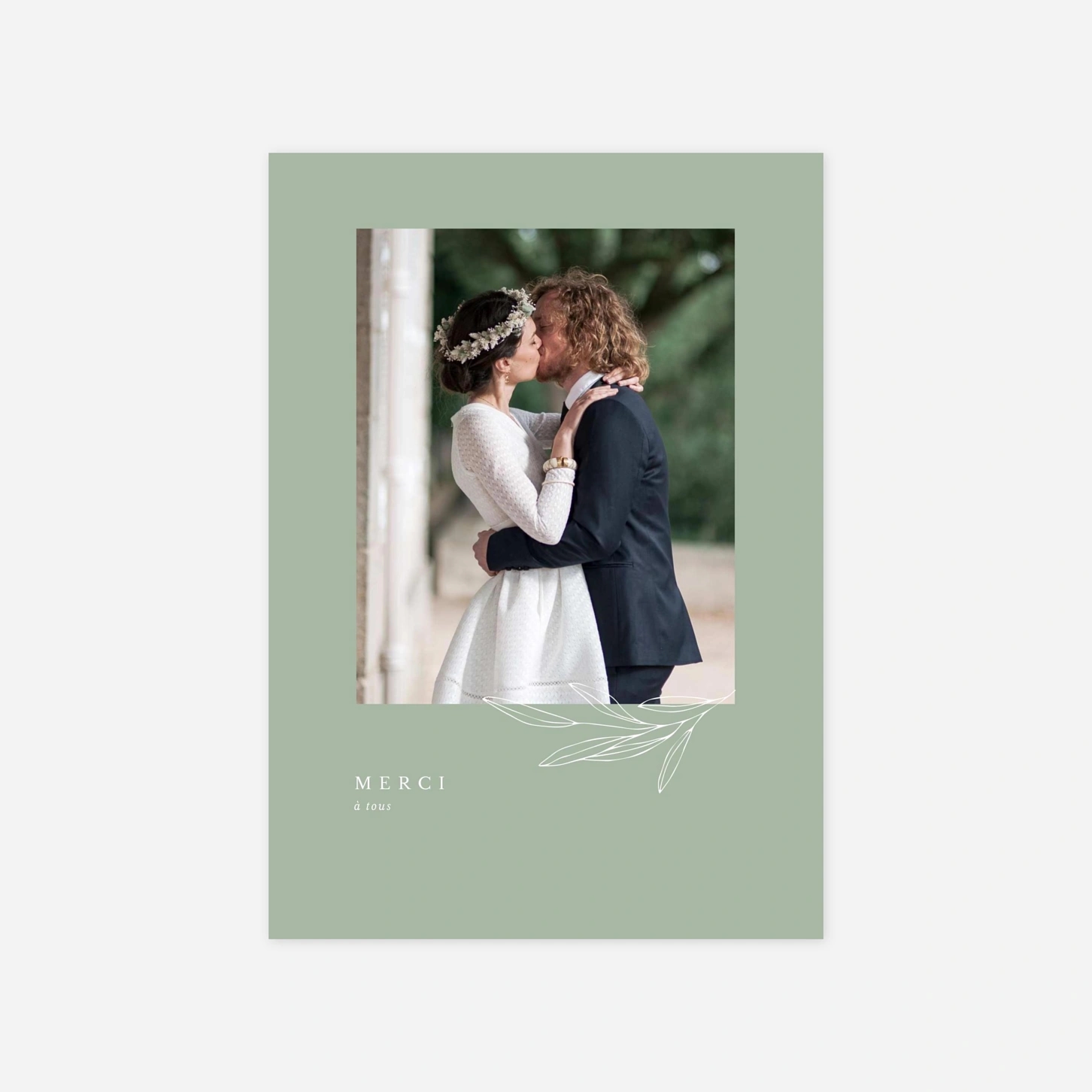 Carte de remerciements Jeune pousse