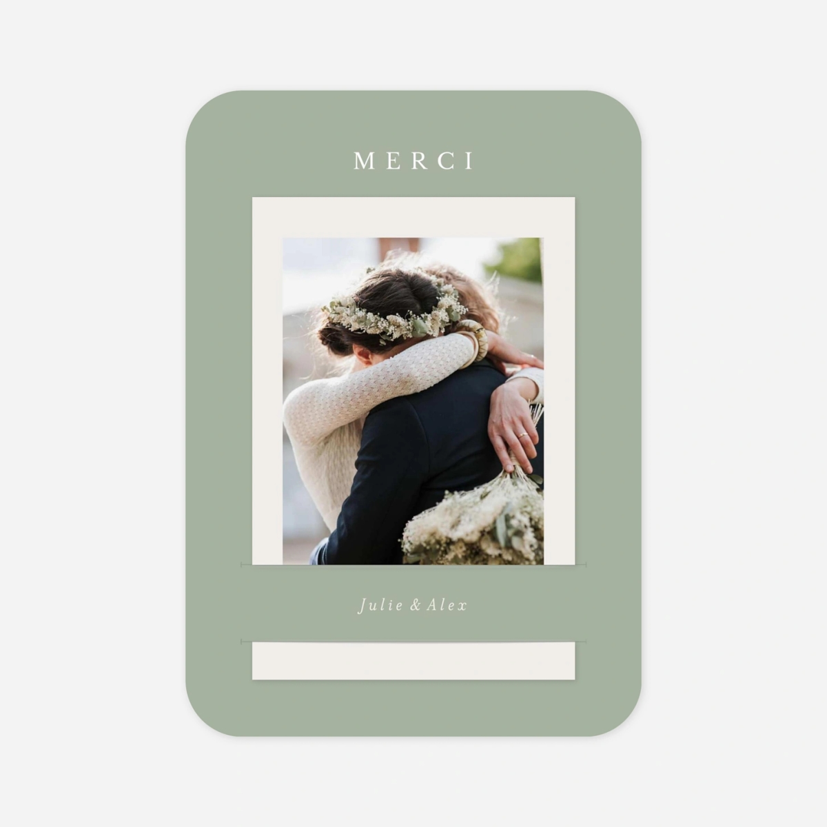 Carte de remerciements Jeune pousse