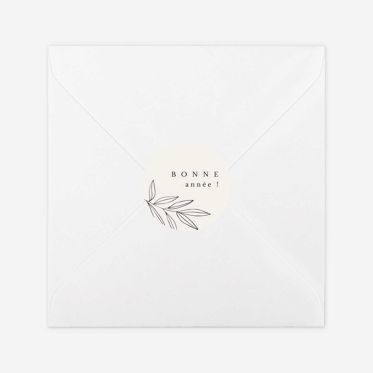 Étiquette cadeau Noël Jeune pousse