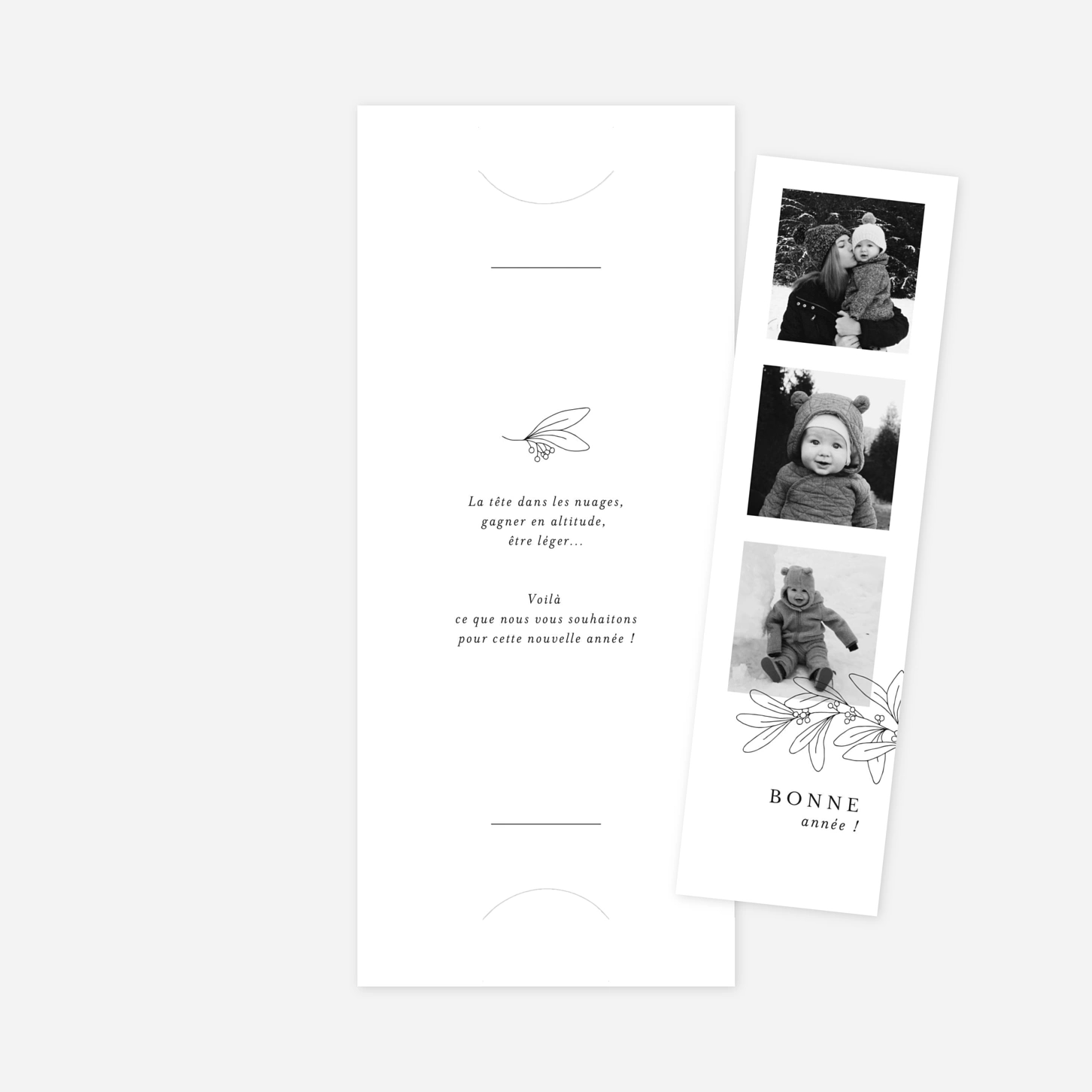 Carte de voeux Jeune pousse multi photos