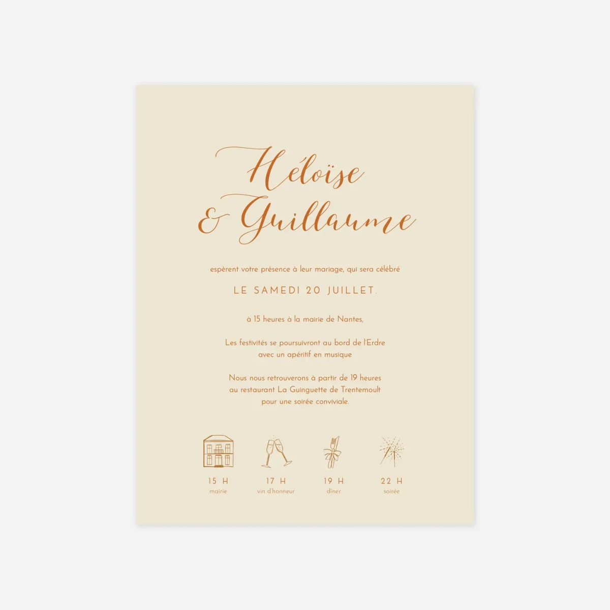 Faire-part mariage Jour festif