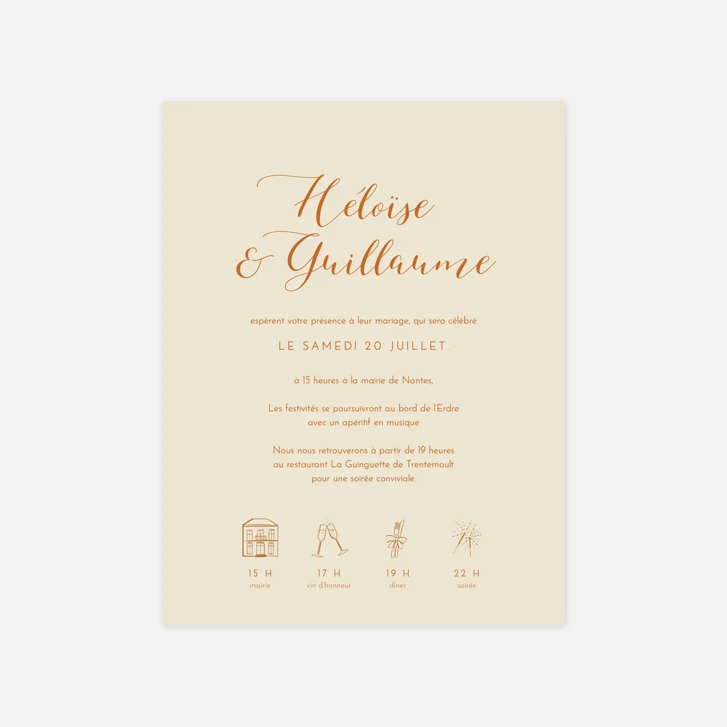 Faire-part mariage Jour festif