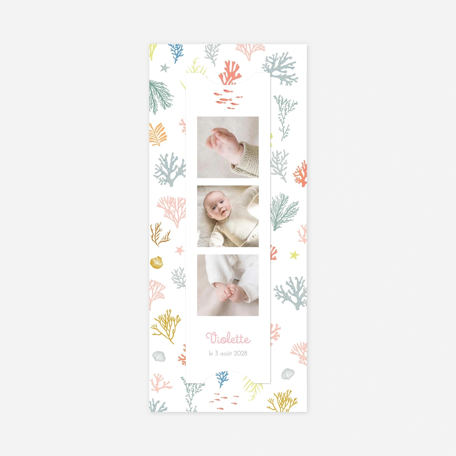 Faire-part naissance Jolis coraux