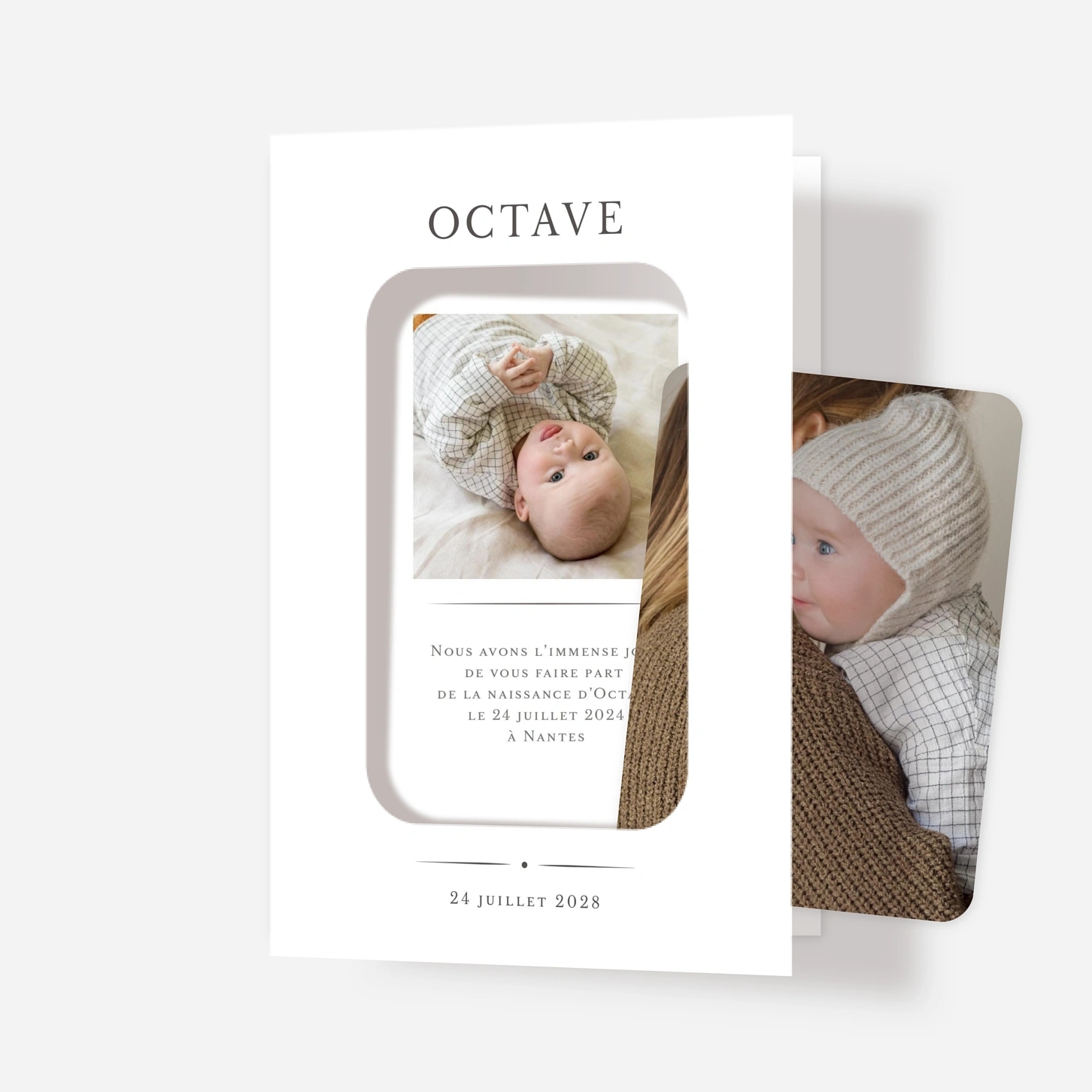 Faire-part naissance Joli détail