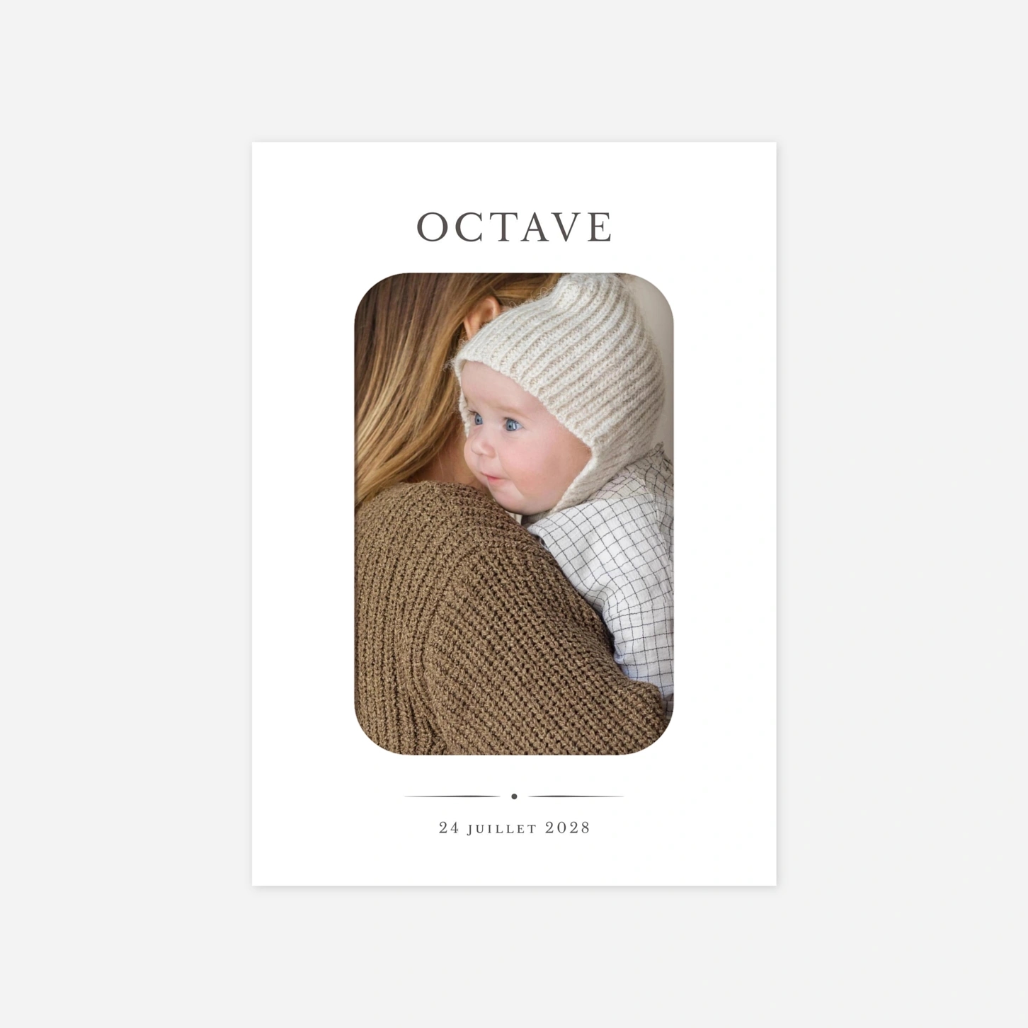 Faire-part naissance Joli détail