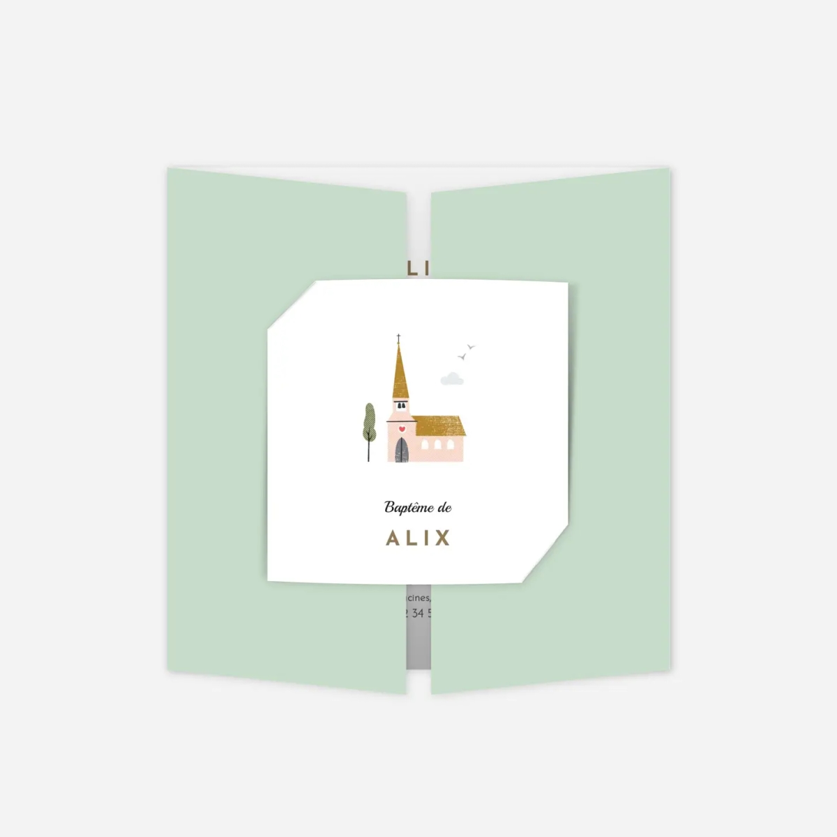 Faire-part baptême Jour de fête