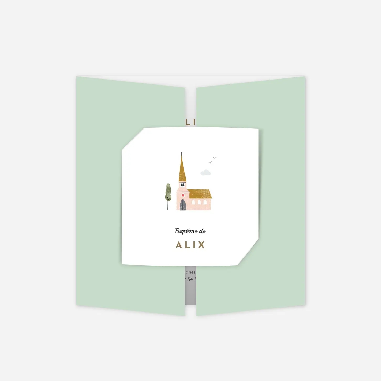 Faire-part baptême Jour de fête