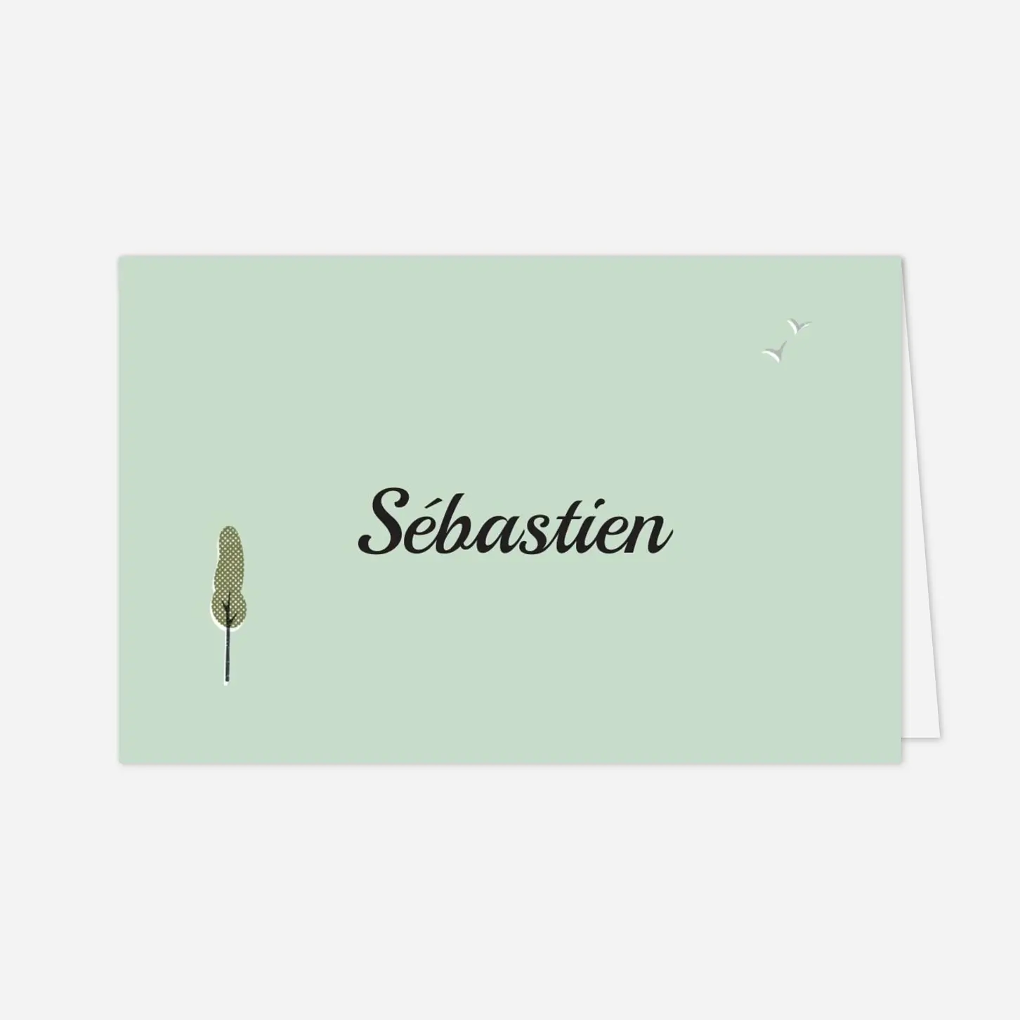 Marque-place baptême Jour de fête