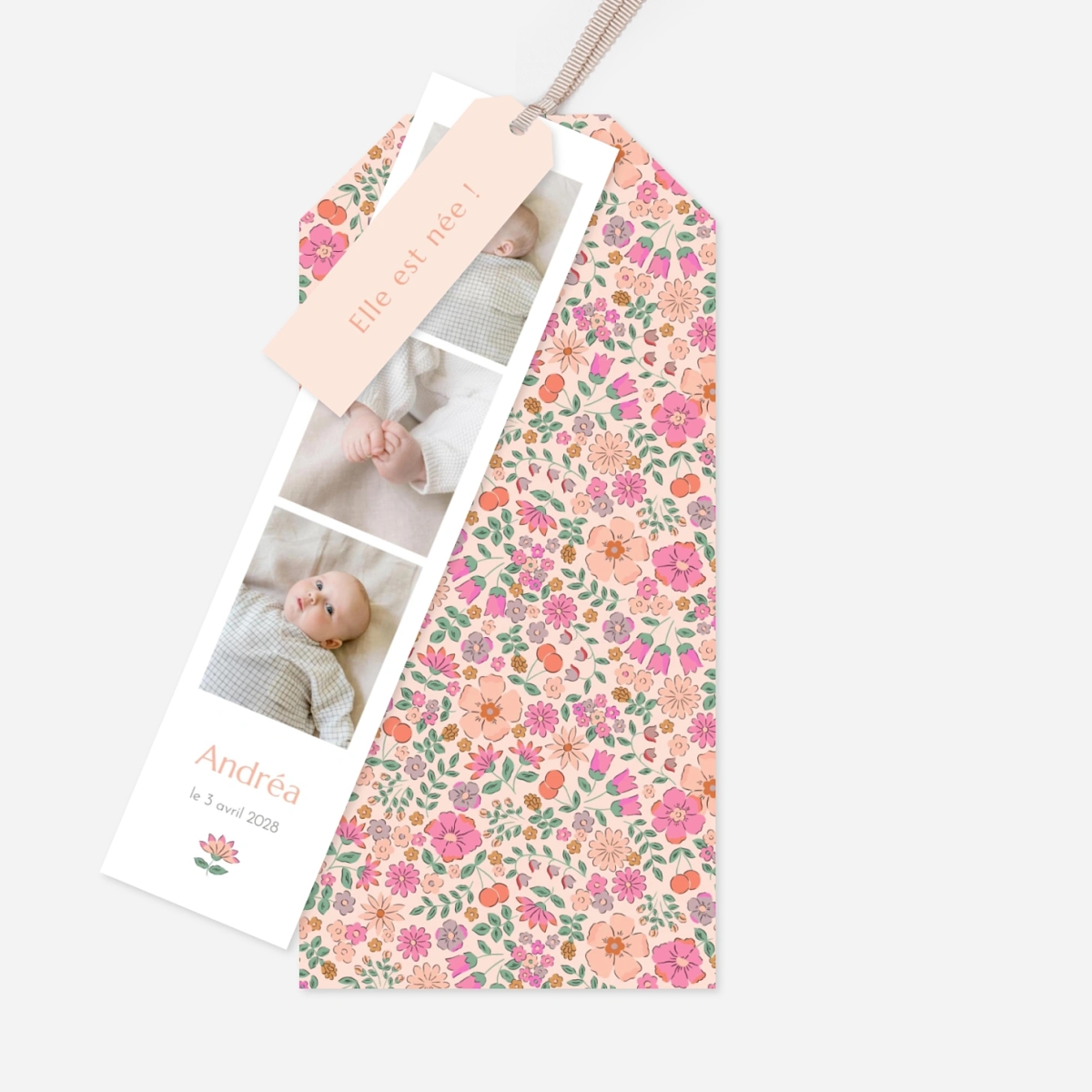 Faire-part naissance Joli Liberty