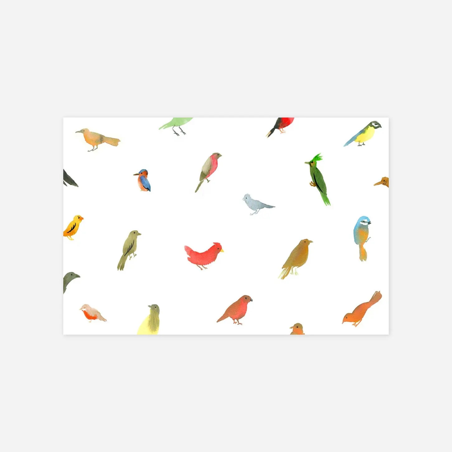 Carte de correspondance Jolis oiseaux