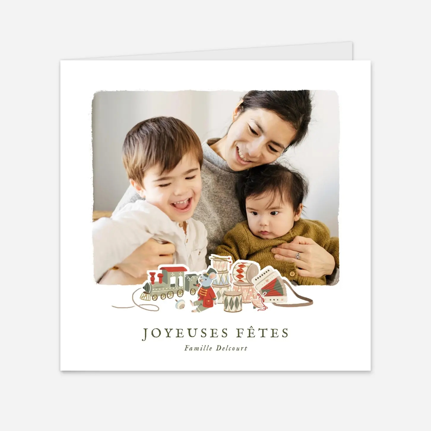 Carte de voeux Jouets d'antan