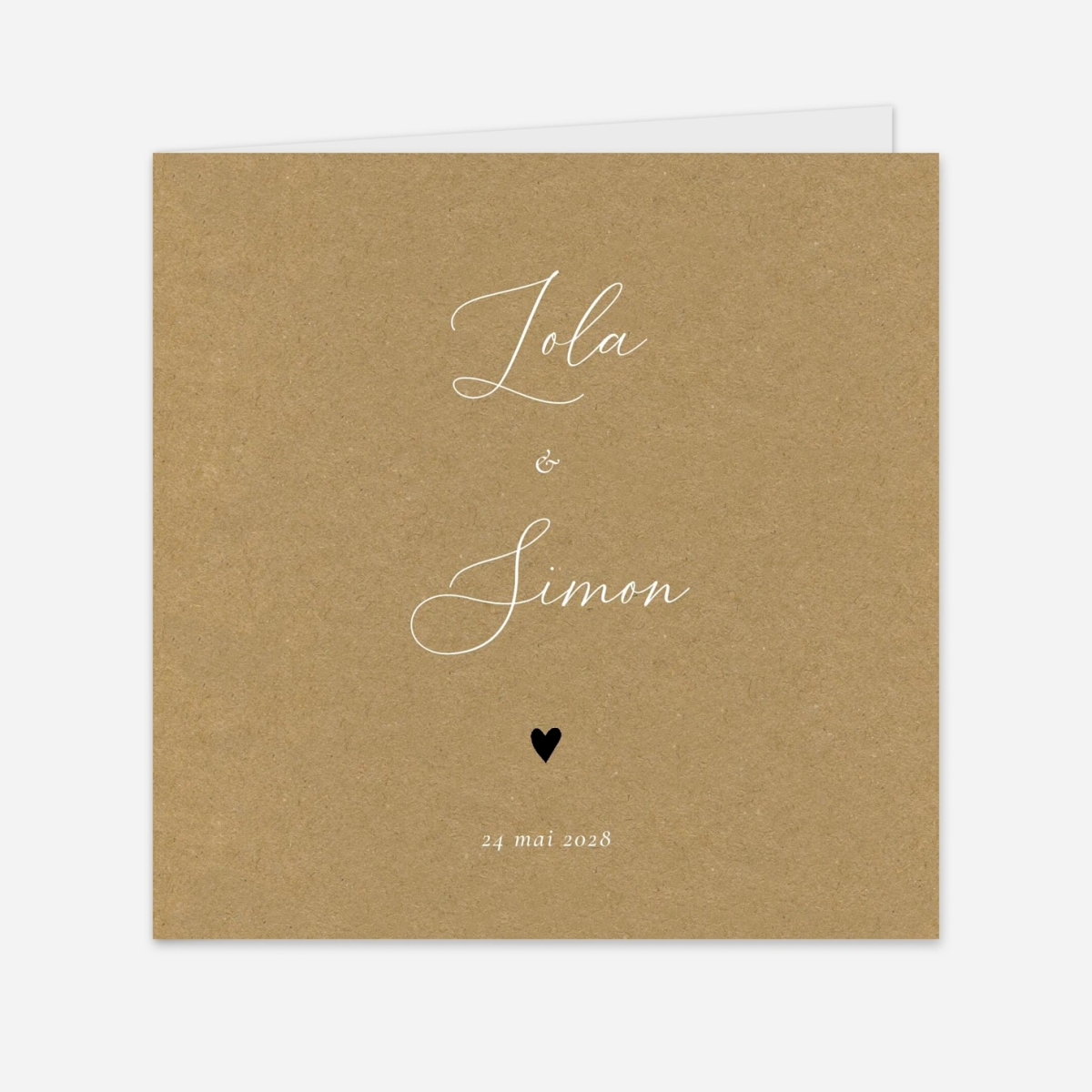 Faire-part mariage Joli coeur