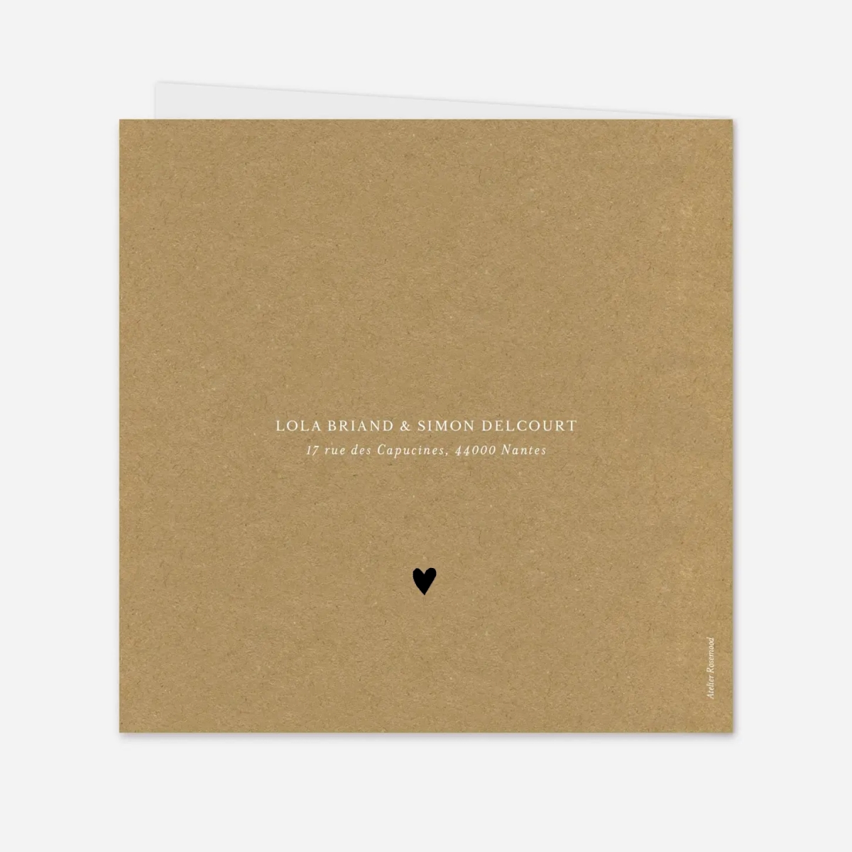 Faire-part mariage Joli coeur