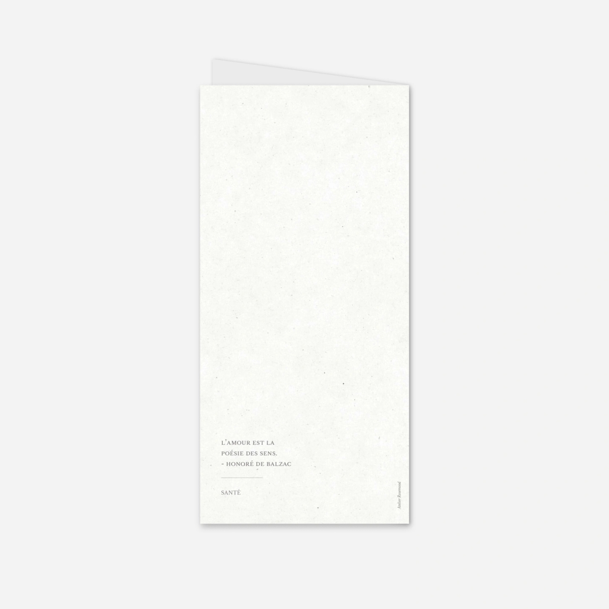 Menu mariage Jour Promis