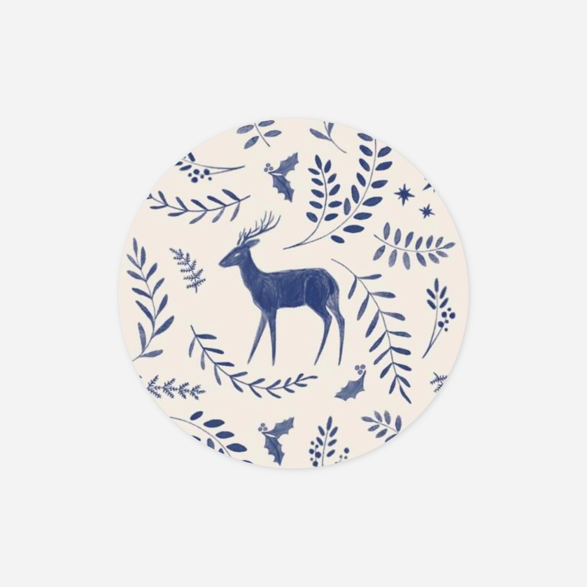 Étiquette cadeau Noël Laponie