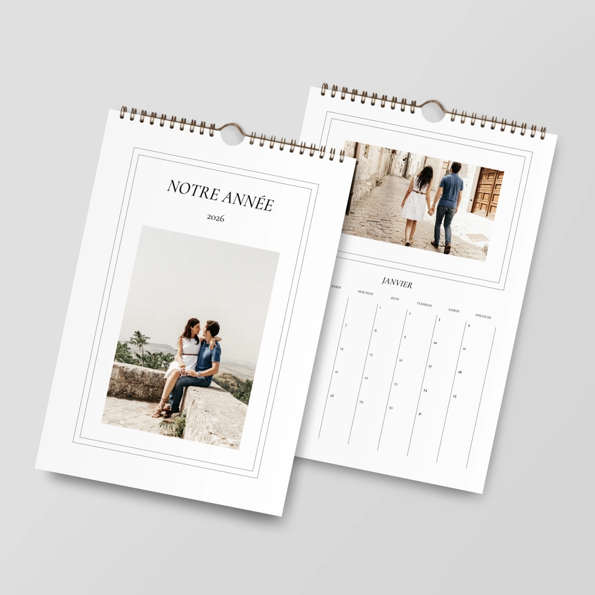 Calendrier mural cases personnalisables La belle édition