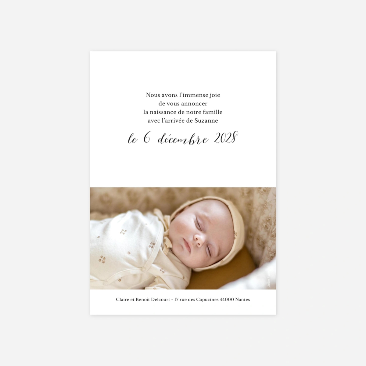 Faire-part naissance Little big one