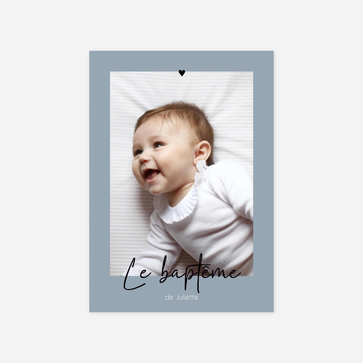 Faire-part baptême Douce promesse