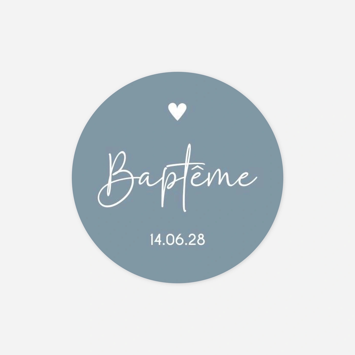 Stickers pour enveloppes baptême Douce promesse