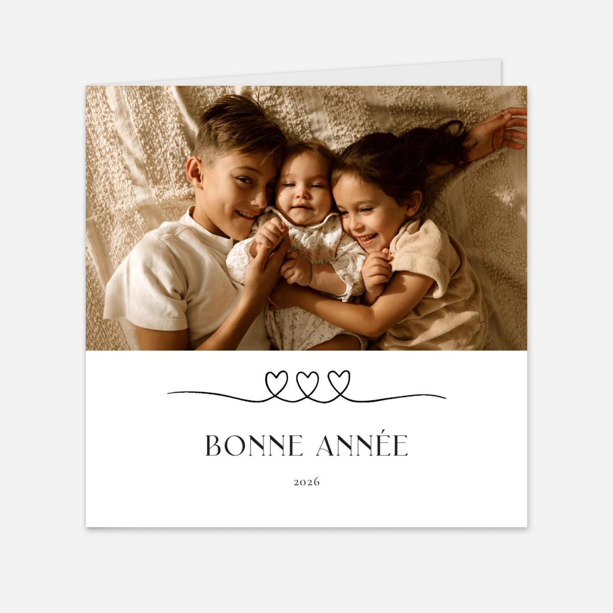 Carte de voeux Liens du coeur