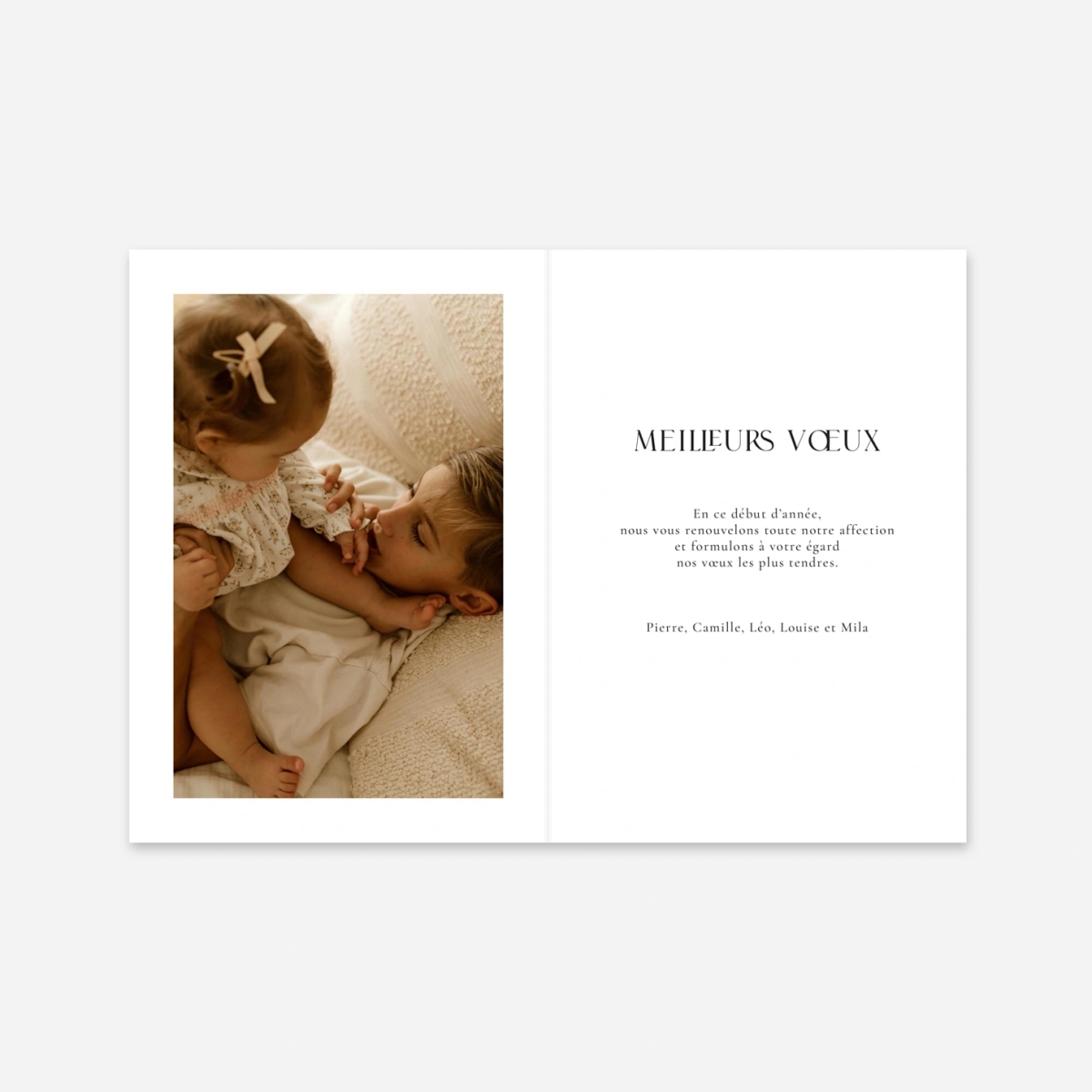 Carte de voeux Liens du coeur