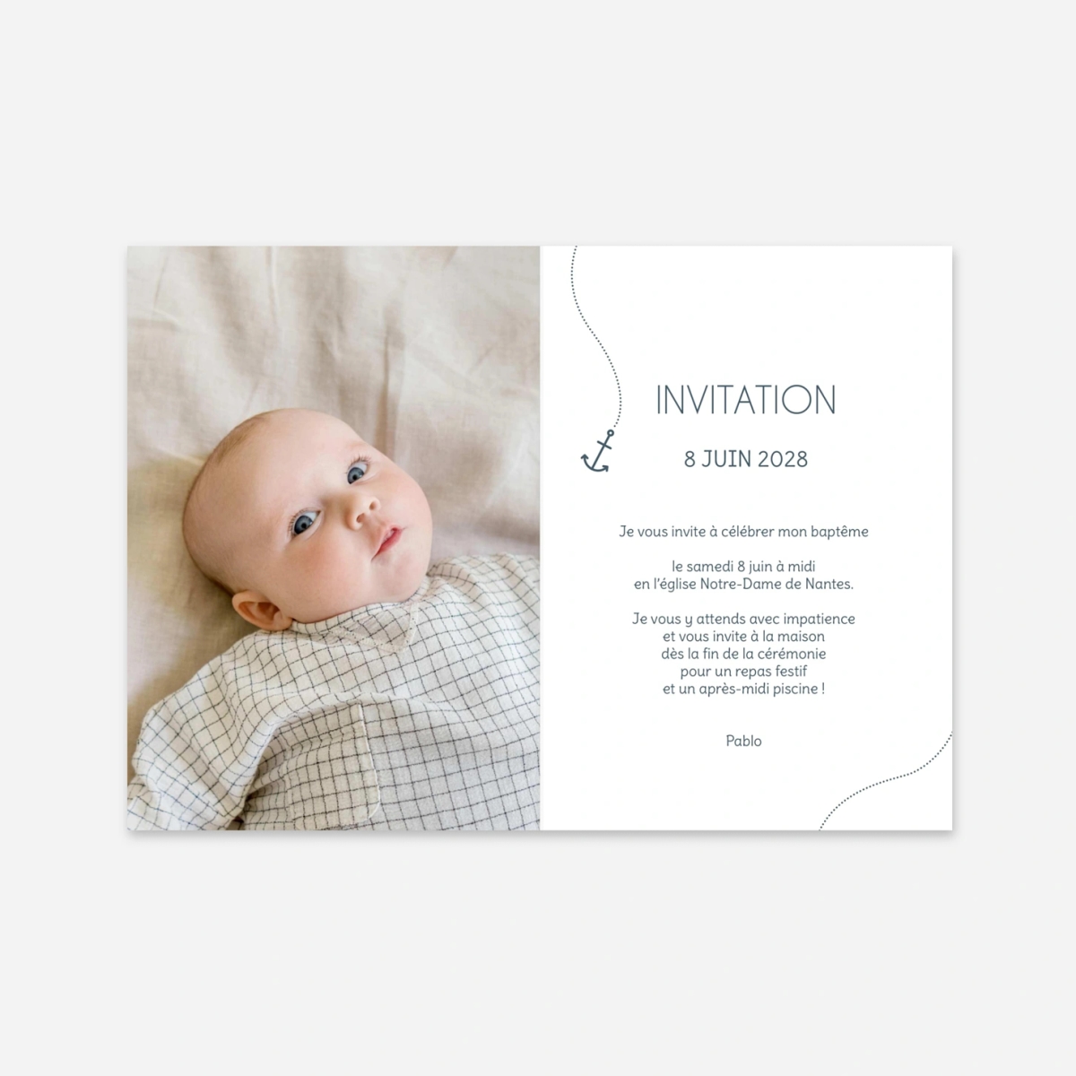 Faire-part baptême Espérance