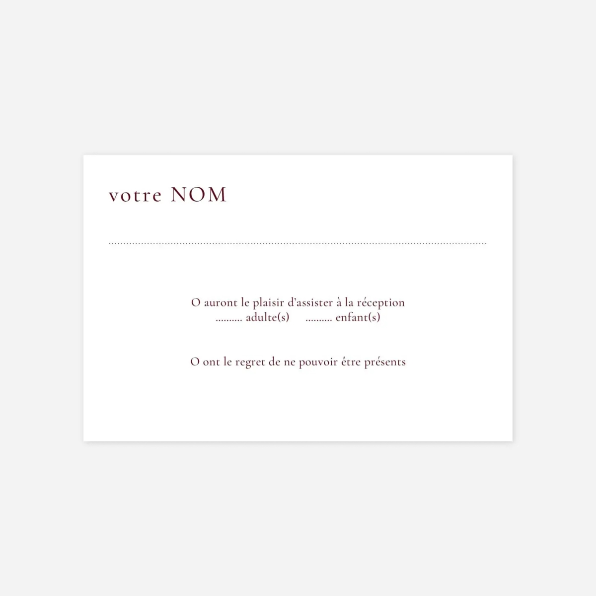 Carton réponse Laure de Sagazan II