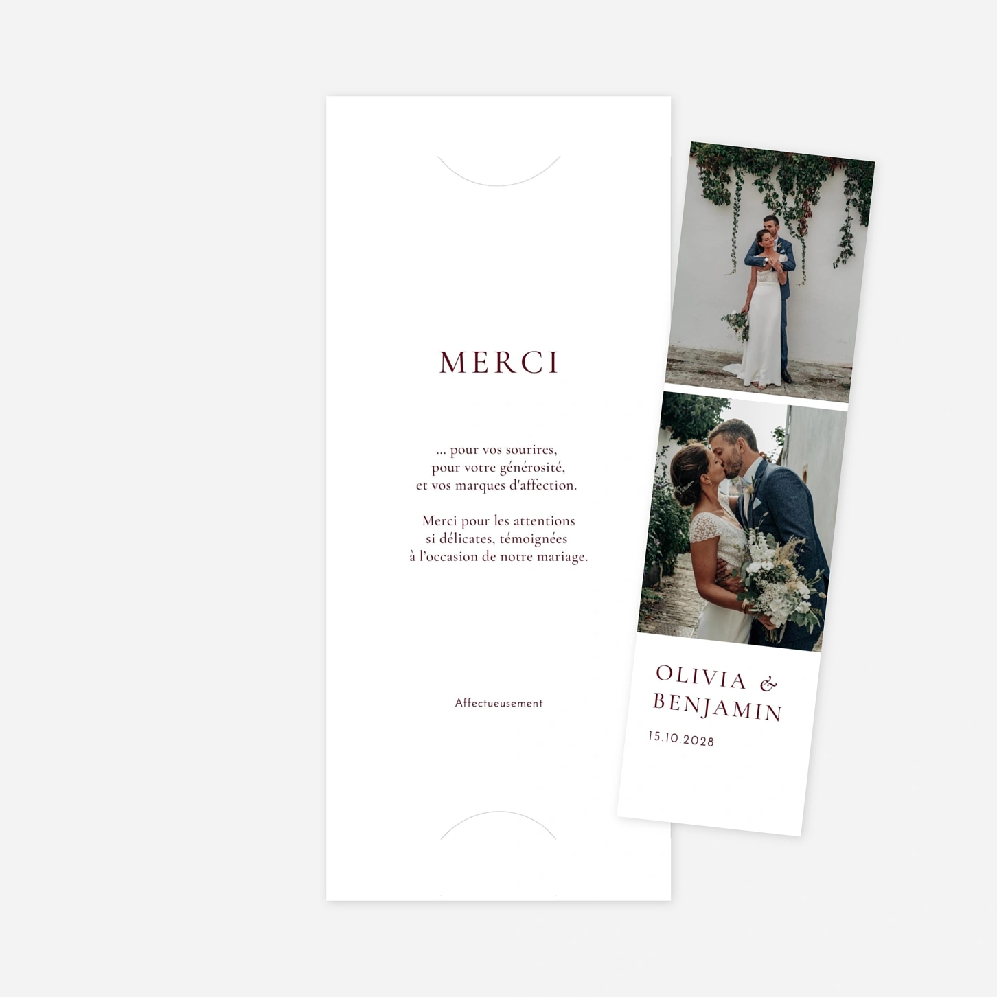 Carte de remerciements Laure de Sagazan II