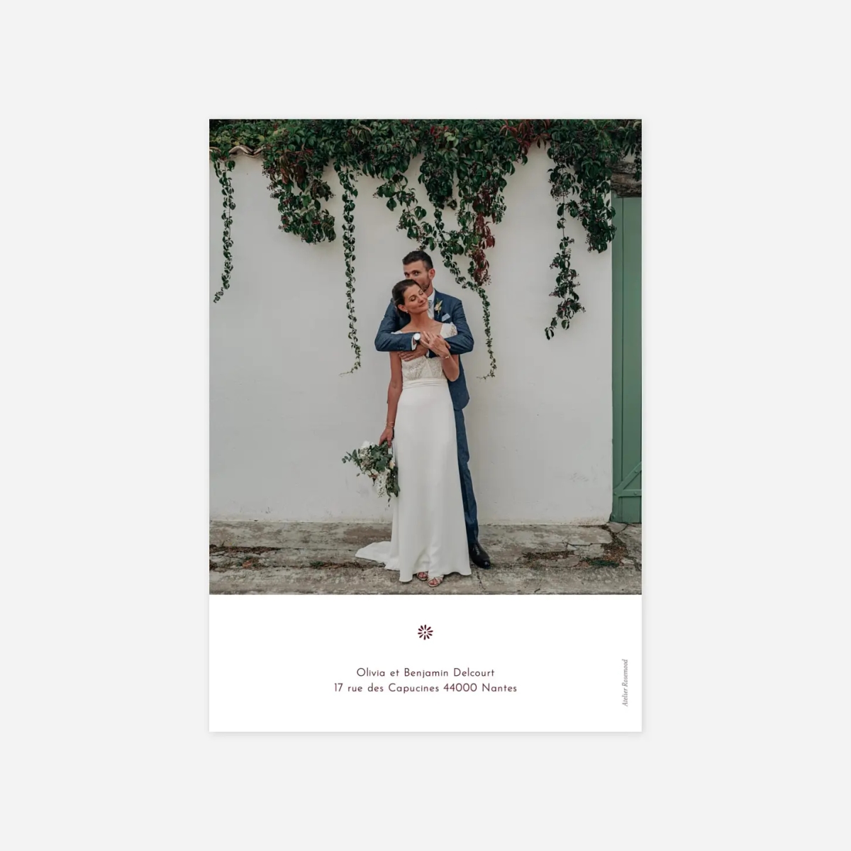 Carte de remerciements Laure de Sagazan II