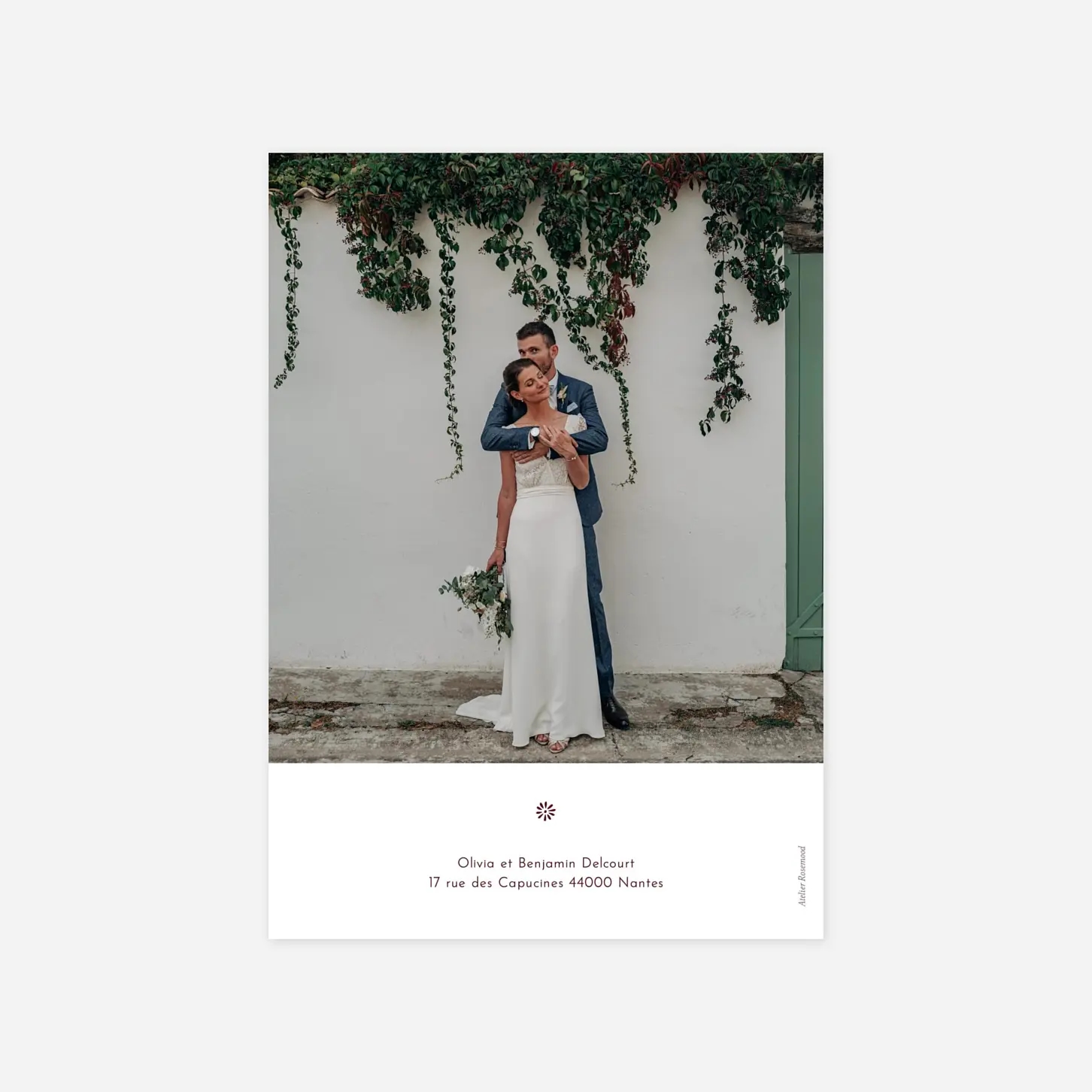 Carte de remerciements Laure de Sagazan II