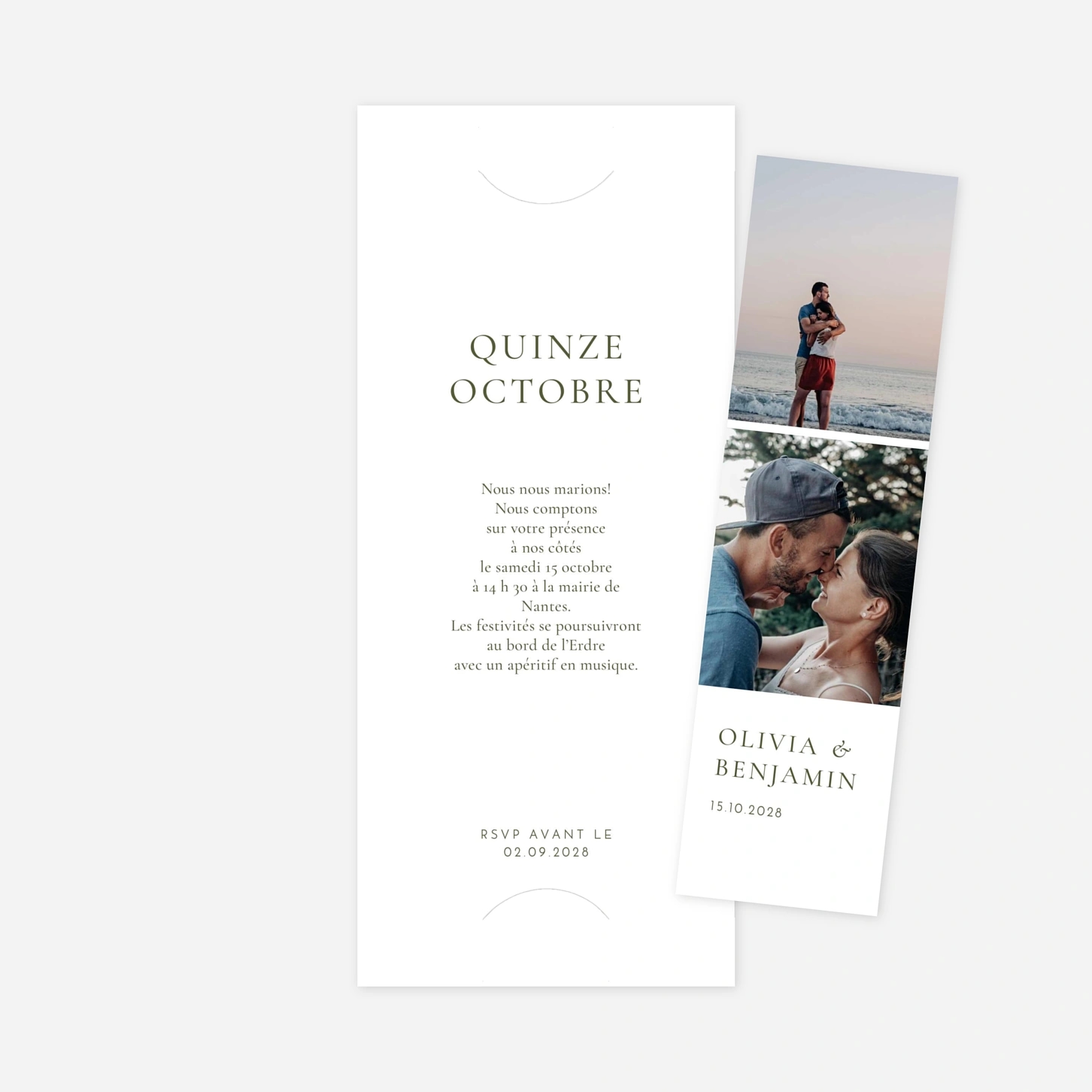 Faire-part mariage Laure de Sagazan II