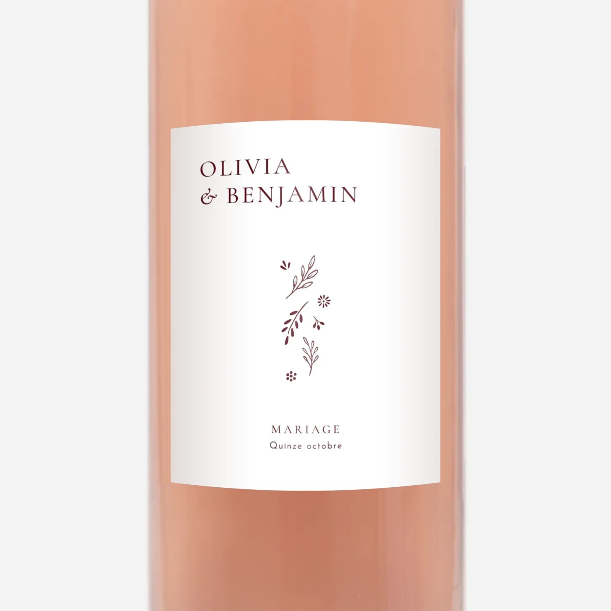 Étiquette bouteille Laure de Sagazan II