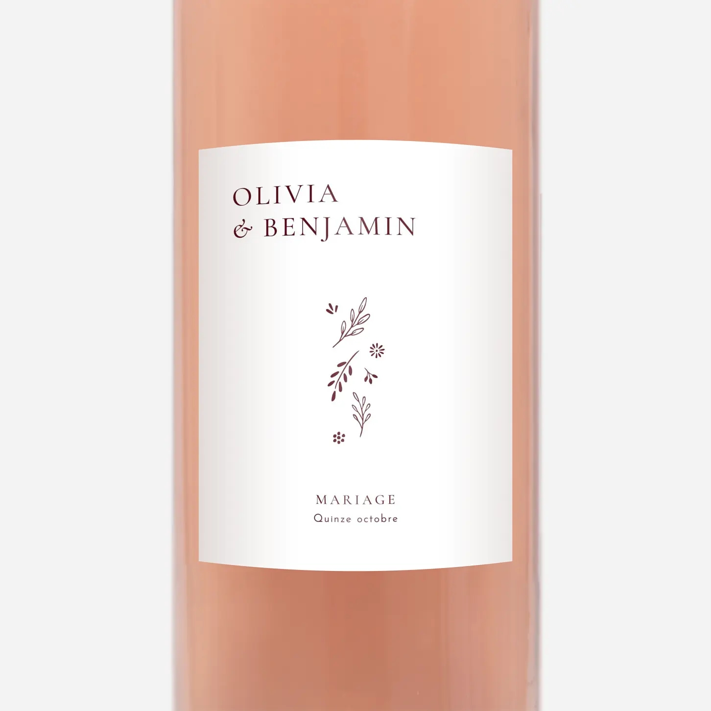 Étiquette bouteille Laure de Sagazan II