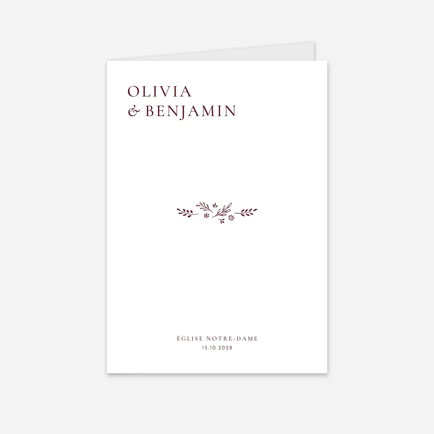 Livret de messe mariage Laure de Sagazan II