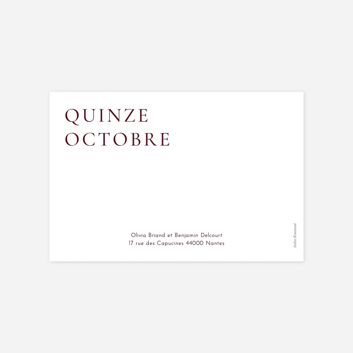 Save the date Laure de Sagazan II