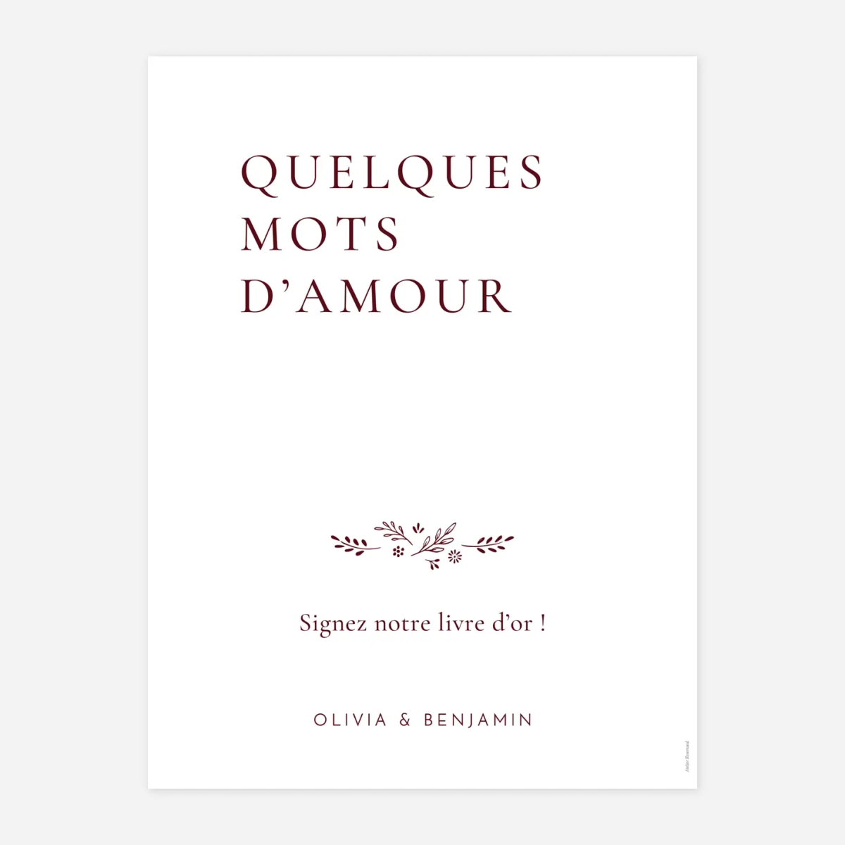 Panneau mariage Laure de Sagazan II