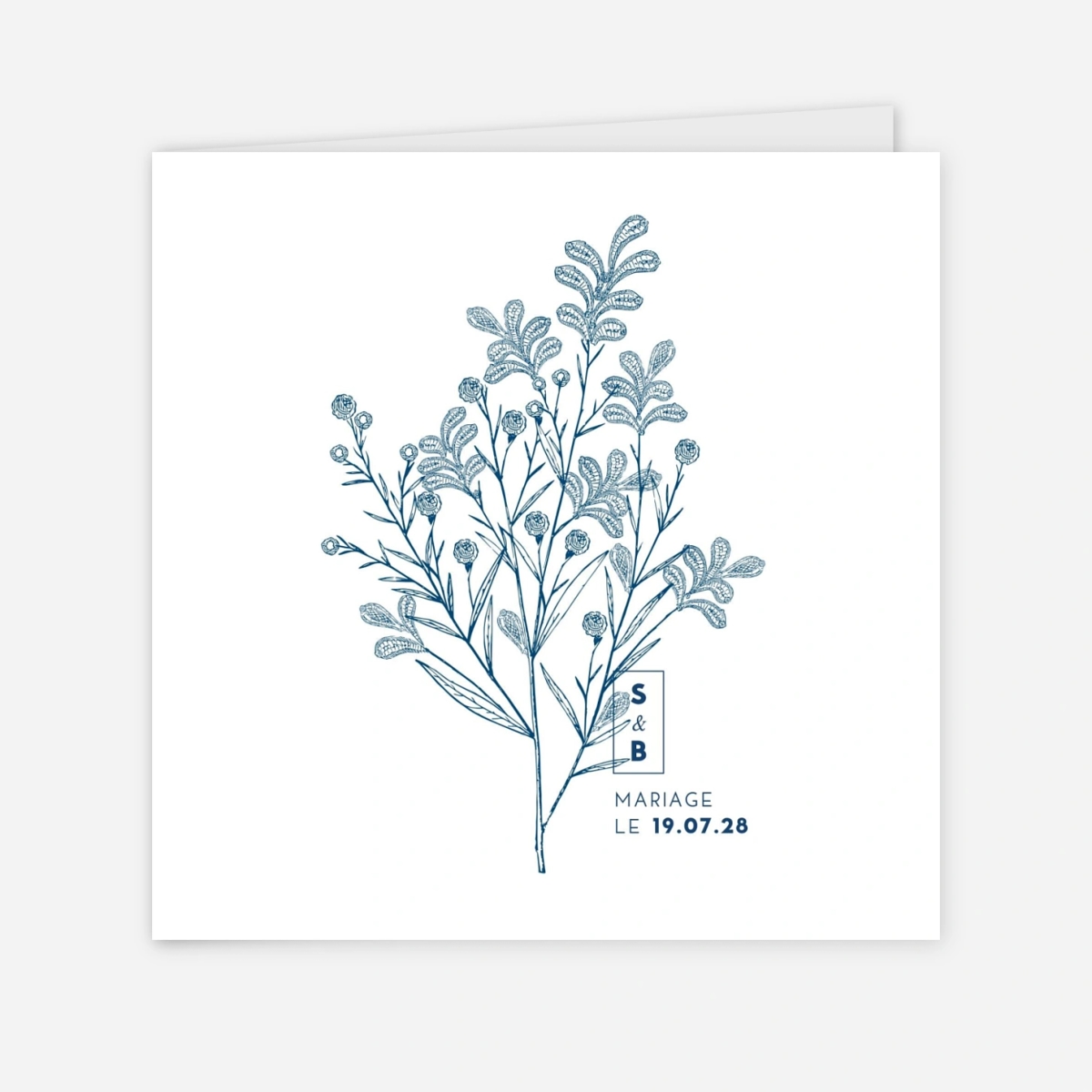 Faire-part mariage Laure de Sagazan