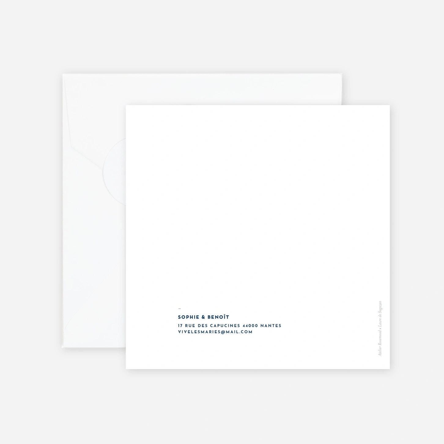 Faire-part mariage Laure de Sagazan